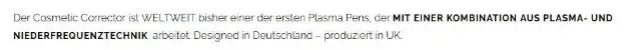 Auf der offiziellen Website des ACCOR Plasma Pens